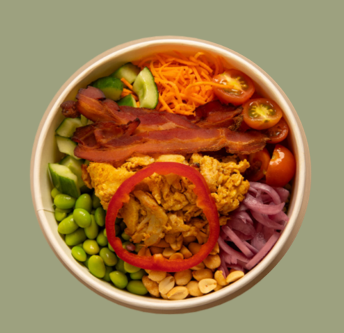 Salad bowl with Chicken and Bacon