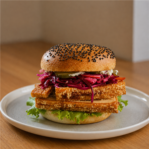 Flæskestegs Burger